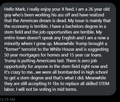 Night of the Fan Mail:

Trump says the economy is great but Republicans gave all the good jobs to foreigners!