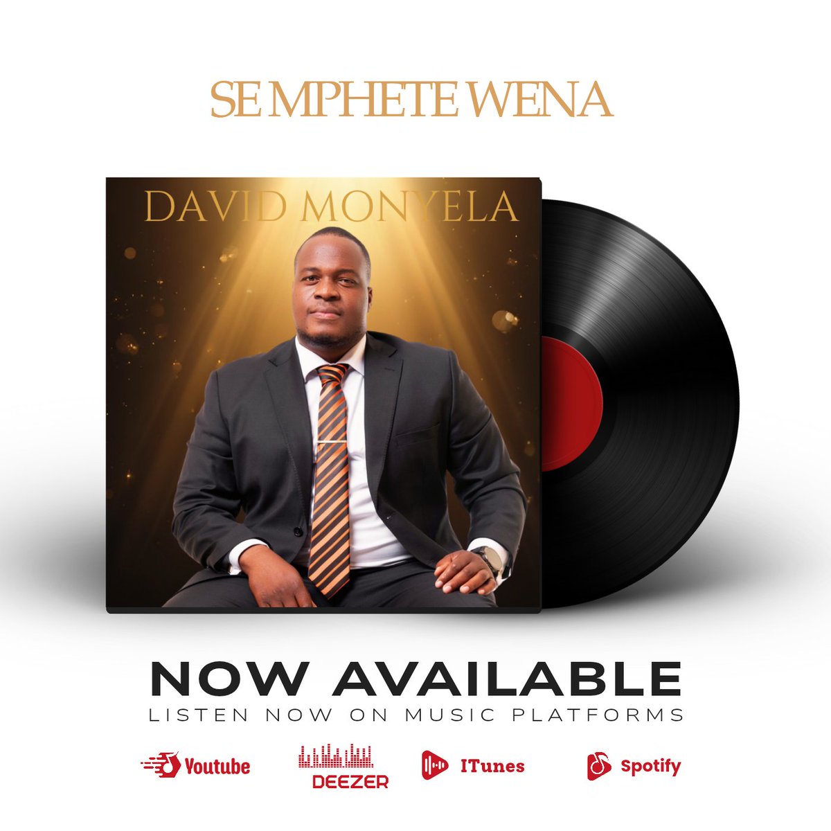 DavidMonyela6's tweet photo. 🔥🎶 The wait is finally OVER! My new single “Hymn of Se Mphete Wena Ya Ratehang” is OUT NOW! 🙌🏽
🎥 YouTube: https://t.co/vmCCmSXxVr
🎵 Spotify: https://t.co/R3IElTUvFp
#SeMpheteWenaYaRatehang #NewMusic #GospelVibes #AfricanGospel #NowStreaming #FaithInMusic https://t.co/DOTaC1lZED