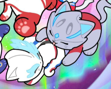 tendo215839257's tweet photo. I adore how the Mao Mao makes Blazar and Arc a bonded pair of cats https://t.co/cSVfSHZggo