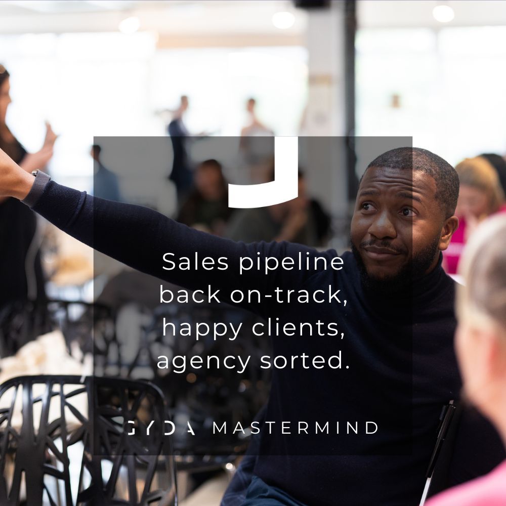 Get your strategy sorted, your agency running efficiently and your team working on what matters... our brand-new agency mastermind group starts in January, are you in?

gyda.co/mastermind-lan…
#agencystrategy #agencylife #agencygrowth #agencyprogram #agencyleadership #agency