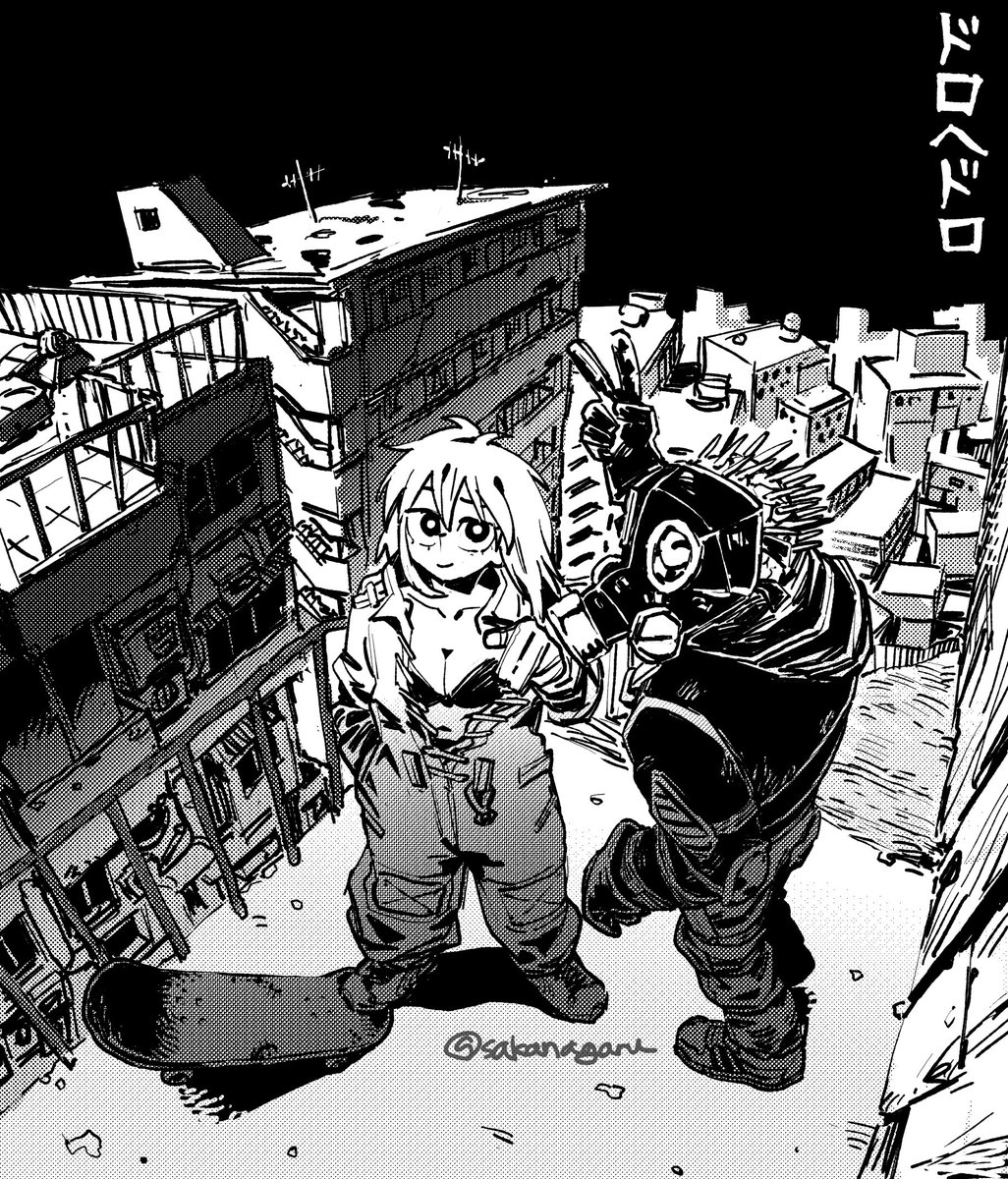 ドロヘドロ Redrawing Kaiman & Nikaido #dorohedoro #ドロヘドロ