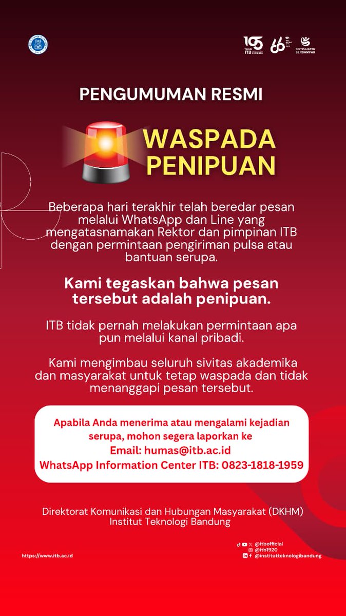 Institut Teknologi Bandung tweet media