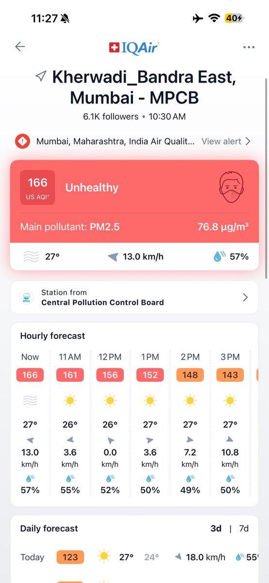 slimbachia548's tweet photo. @mybmc @Dev_Fadnavis @PMOIndia @mieknathshinde 

Are we really turning Mumbai into the next Delhi? It’s time we start taking AQI seriously. https://t.co/zYIMLy1UCK
