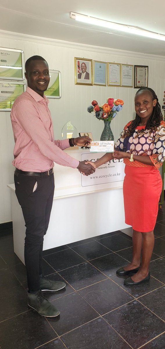 💧 Teamwork that transforms #𝐒𝐞𝐰𝐚𝐠𝐞 into 𝐫𝐞𝐮𝐬𝐚𝐛𝐥𝐞 𝐰𝐚𝐭𝐞𝐫 ,one drop at a time!
🌟 A big shoutout to <a href="/official_wambui/">Cynthia</a> &amp; <a href="/Kipkemboi_Asang/">Dominic Kipkemboi Sang</a>, our September &amp; October 𝐓𝐞𝐜𝐡𝐧𝐢𝐜𝐚𝐥 𝐒𝐚𝐥𝐞𝐬 𝐄𝐧𝐠𝐢𝐧𝐞𝐞𝐫 𝐒𝐭𝐚𝐫𝐬!
At @Ecocycle Ltd, every effort counts