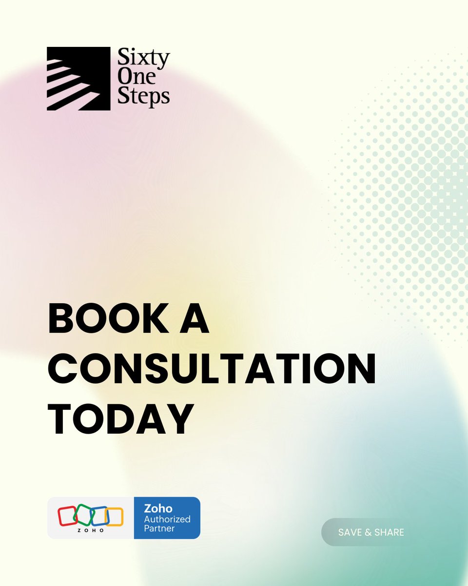Sixty_One_Steps's tweet photo. If you're ready for a clean, seamless implementation…
Book a free consultation with Sixty One Steps.

https://t.co/74ktROiH90 

#Zoho #ZohoPartner #ZohoPeople #ZohoOne #HRTech #HRTransformation #DigitalTransformation https://t.co/cX20BOJGFR
