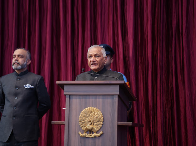 Gen_VKSingh's tweet image. It was a pleasure to attend the Annual Day celebrations of Mayoor Chopasani School, Jodhpur, as Chief Guest. Sharing the dais with HH Gaj Singh Ji added warmth to the occasion. The confidence and talent of the students were deeply inspiring. #MayoorChopasani #Jodhpur