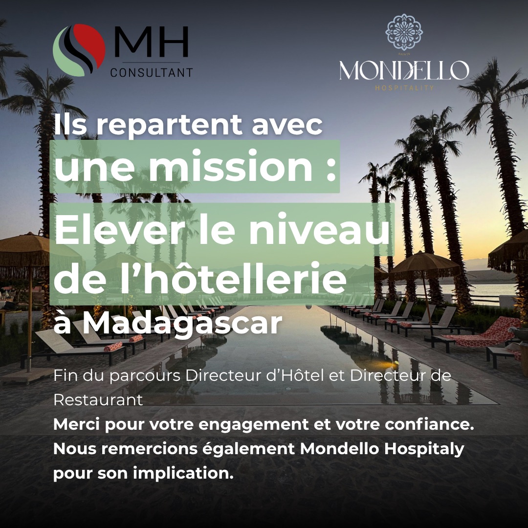 Une aventure humaine et professionnelle qui s’achève !

Nous venons de conclure le 𝐩𝐚𝐫𝐜𝐨𝐮𝐫𝐬 𝐃𝐢𝐫𝐞𝐜𝐭𝐞𝐮𝐫 𝐝’𝐇𝐨̂𝐭𝐞𝐥 𝐞𝐭 𝐝𝐞 𝐑𝐞𝐬𝐭𝐚𝐮𝐫𝐚𝐧𝐭.

Un grand merci à tous pour votre engagement et votre confiance !

📞 Rejoignez la prochaine promotion!