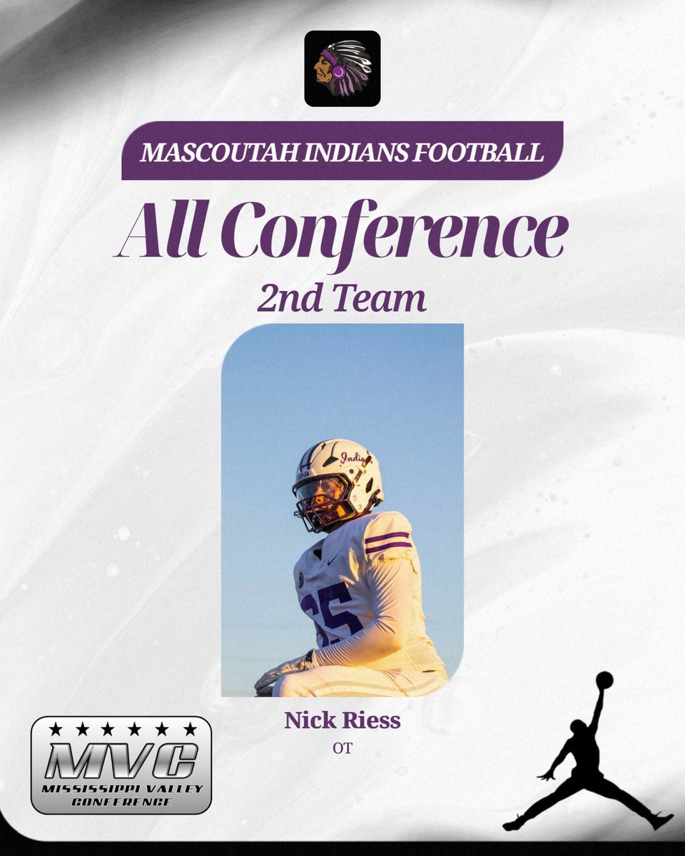 MHSIndianFB's tweet image. 2nd Team All Conference:

Nick Riess - OT
Andrew Reuting - OT
Sean Murphy - RB