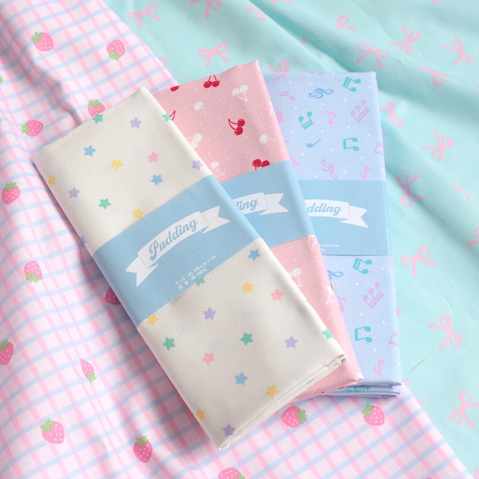 ブロックプリント うねうねキルトブランケット ピンク×水色 ハート