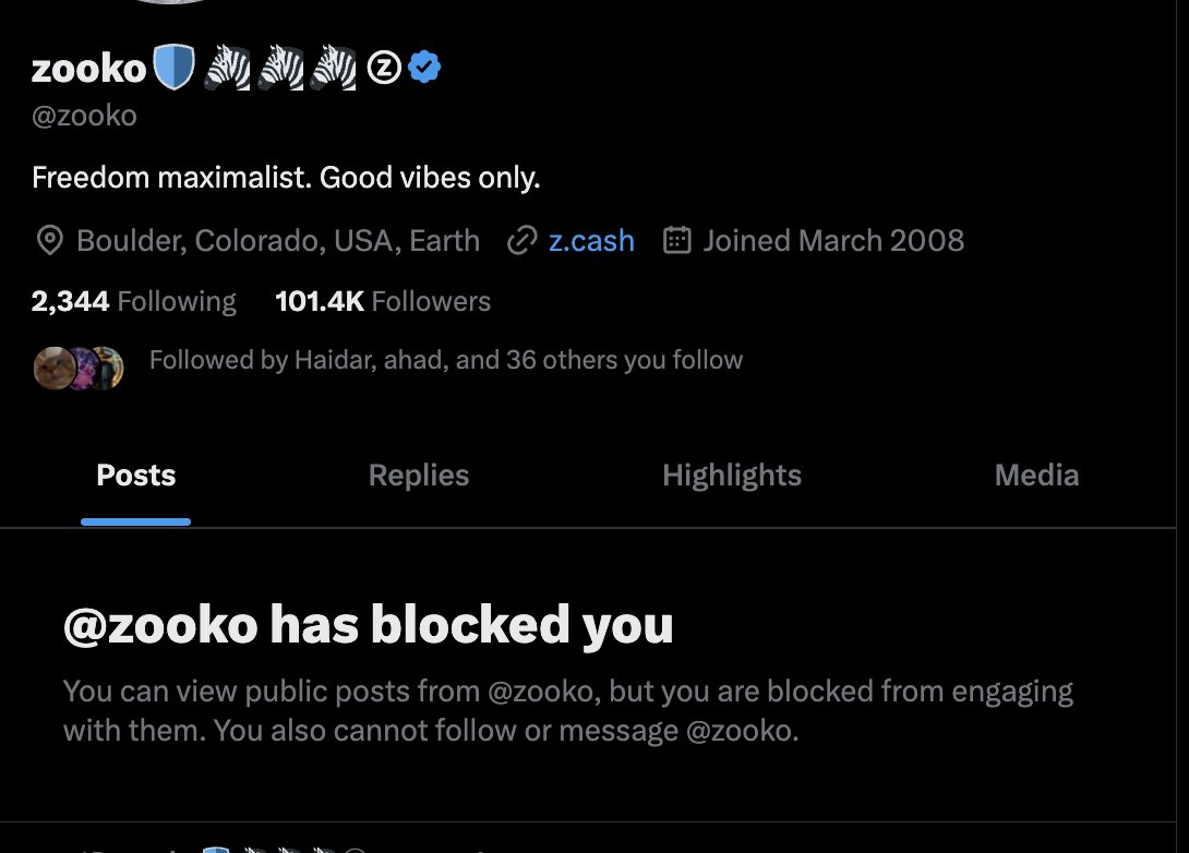 A block is as good as an admission of guilt.