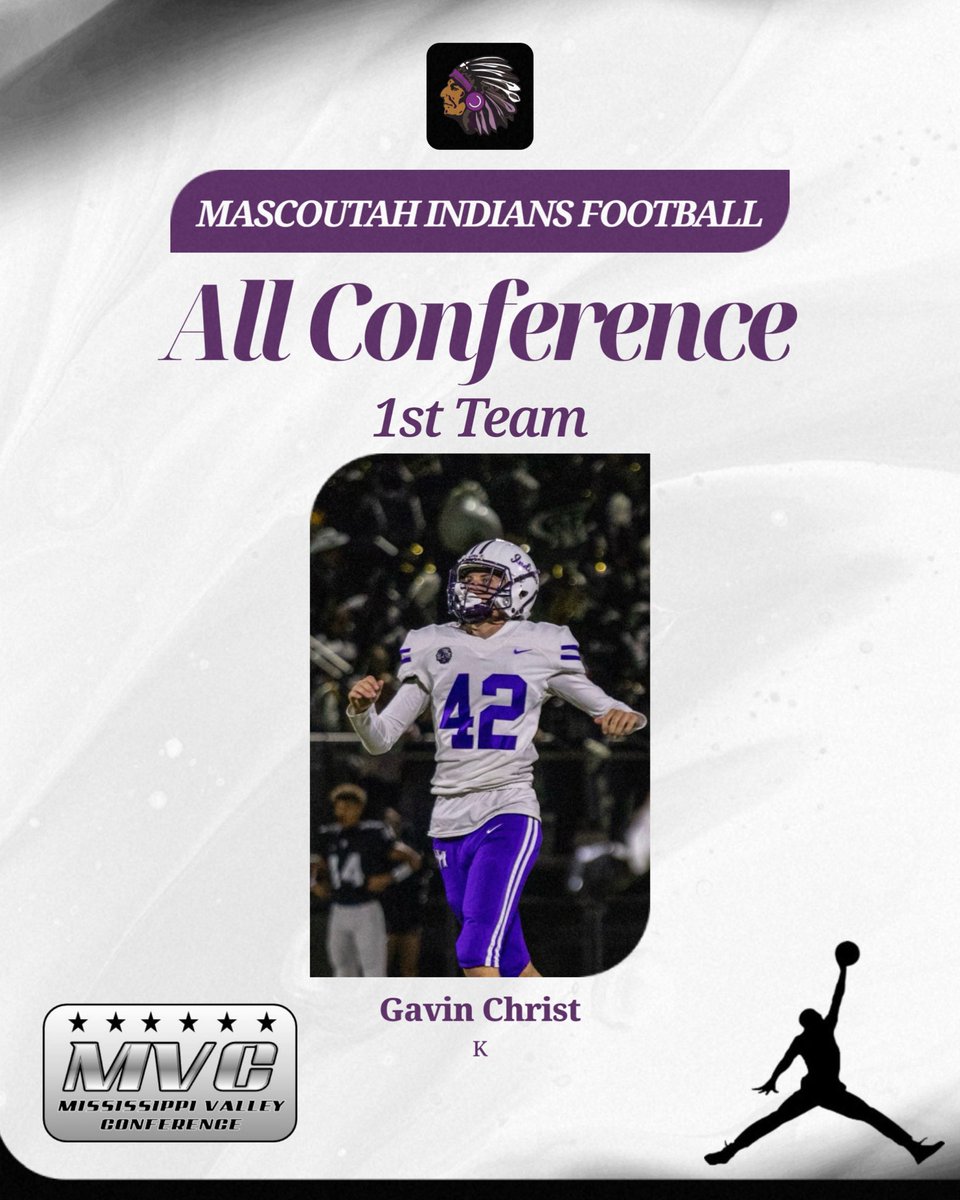 MHSIndianFB's tweet image. 1st Team All Conference:

Nygel Bowers - LB
Gavin Christ - K
Cam Casey - DE