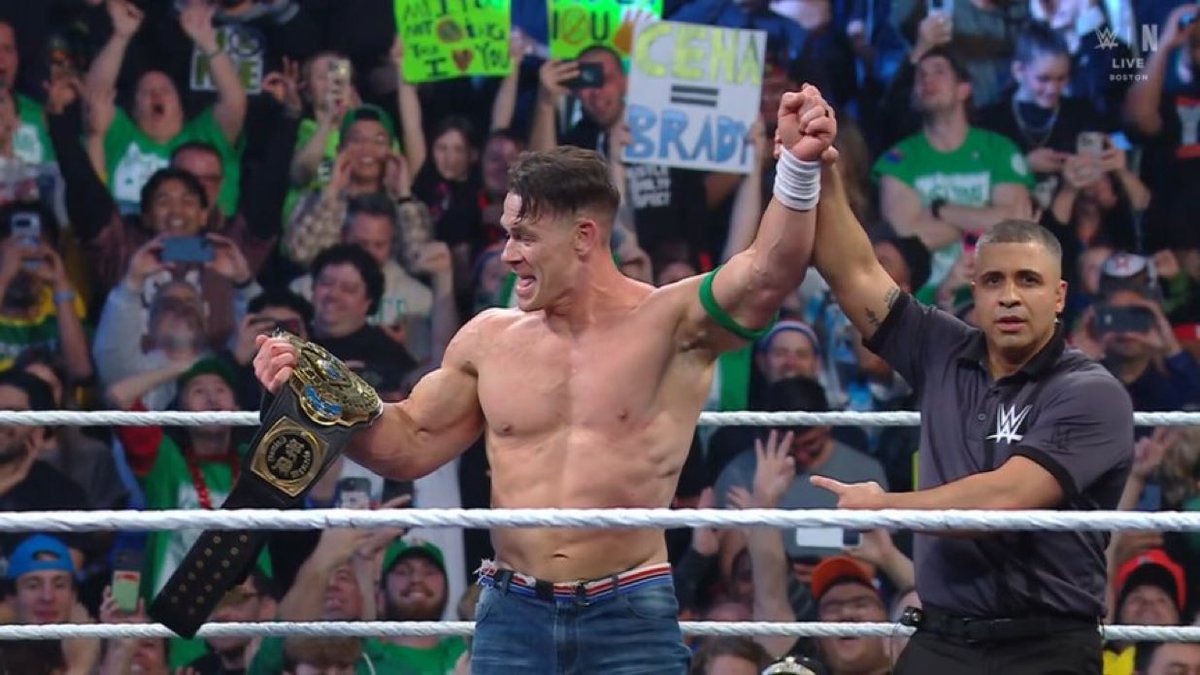 WrestleOps's tweet image. AND NEW

John Cena has defeated Dominik Mysterio to become the NEW Intercontinental Champion.

#WWERAW