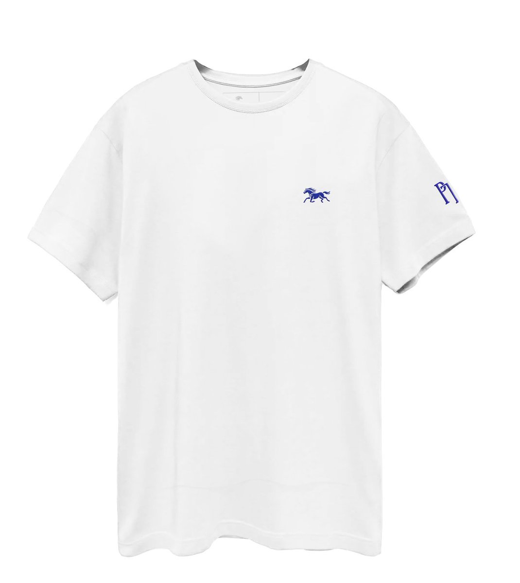 PostTimeApparel's tweet image. It’s Post Time!  Post Time T-Shirt in white with blue embroidery.  High quality 100% Supima cotton shirt that is made to last.  Other colors are available at PostTimeApparel.com