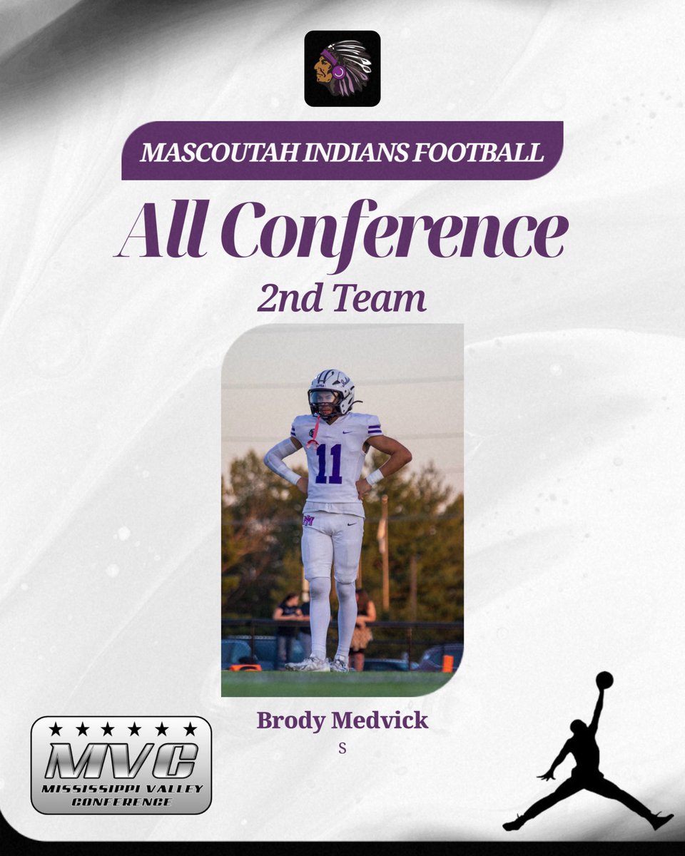 MHSIndianFB's tweet image. 2nd Team All Conference:

Bryce Wagner - DT
Riley Royer - LB
Camren Reed - CB
Brody Medvick - S