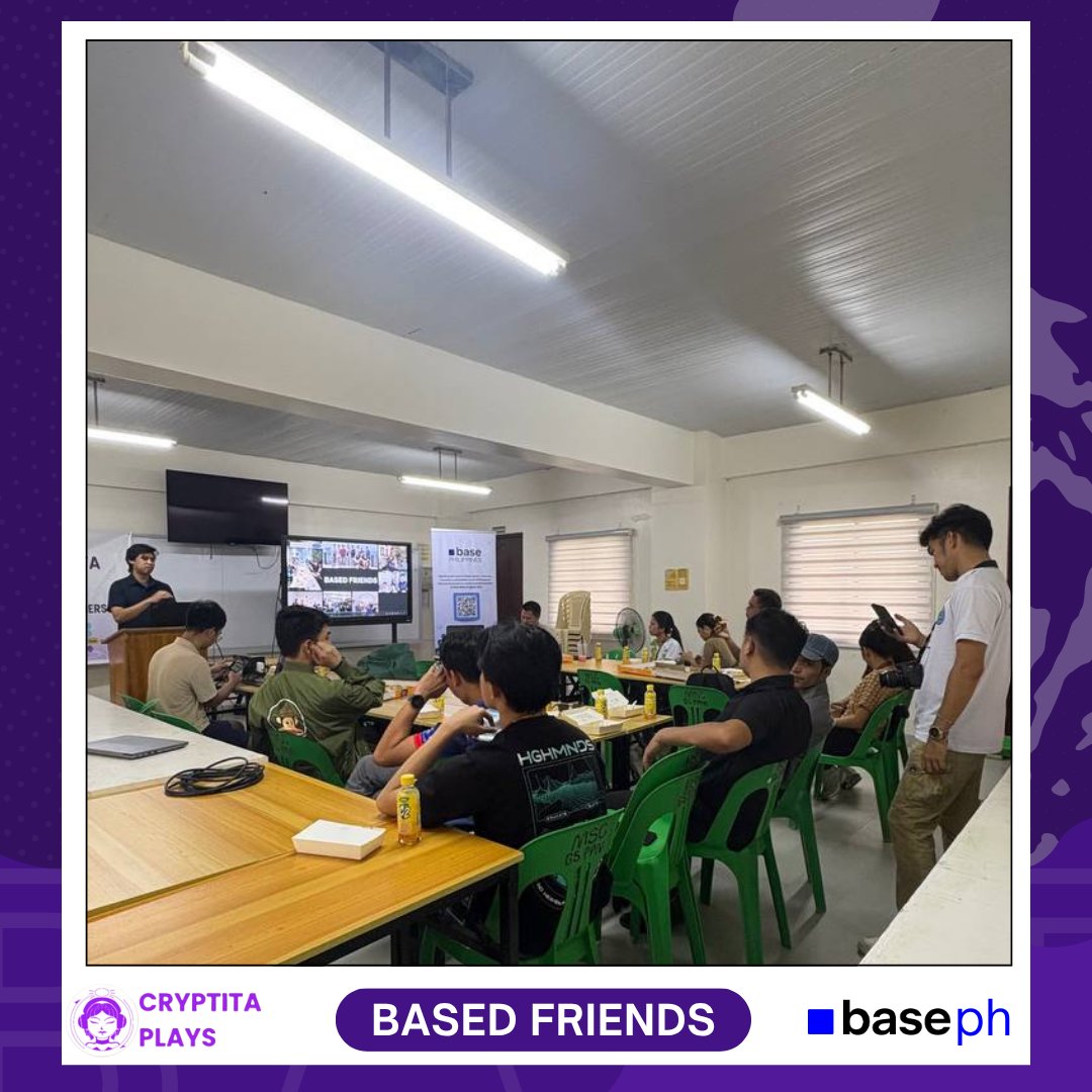 cryptitaplays's tweet photo. The @base energy reached Marinduque! 💙
Shared what Base is all about with MARSU students and faculty — the curiosity and excitement to learn blockchain is truly inspiring! 🚀
#BasePH #BasedFriends #BaseMIMAROPA #BuildOnBase #CryptitaPlays https://t.co/hR4VPCyGnc