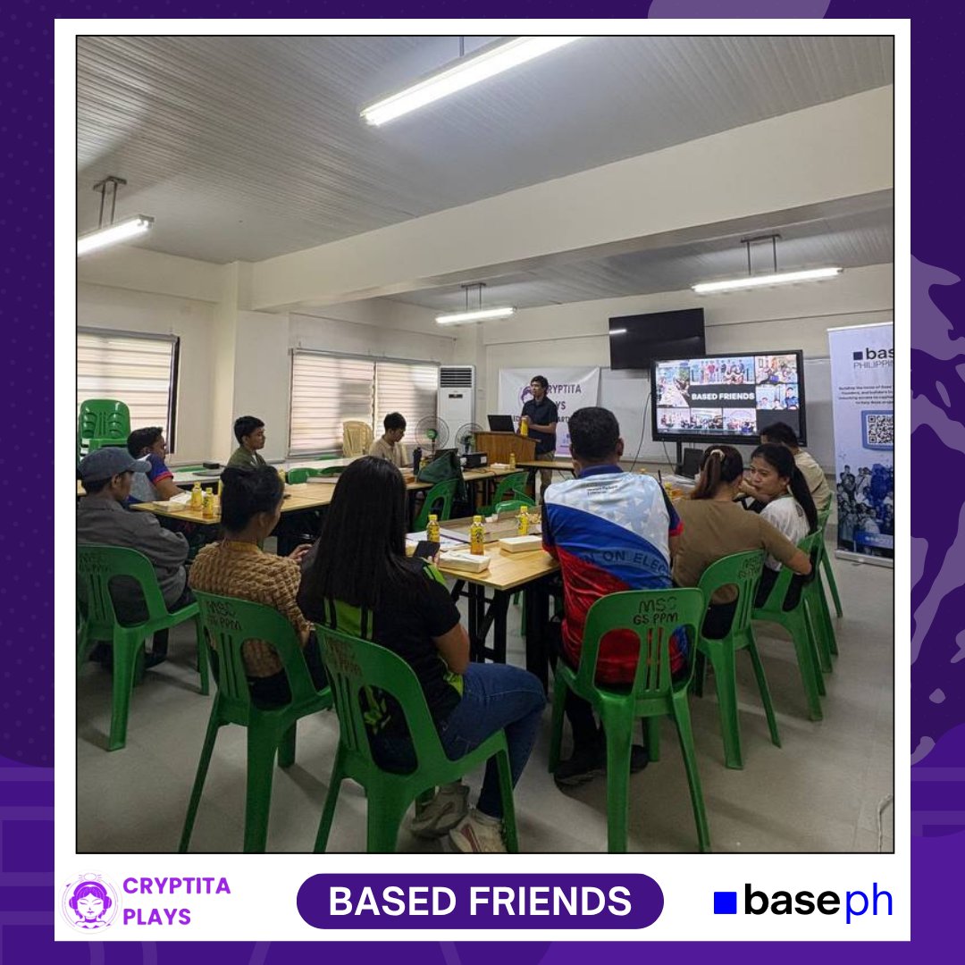 cryptitaplays's tweet photo. The @base energy reached Marinduque! 💙
Shared what Base is all about with MARSU students and faculty — the curiosity and excitement to learn blockchain is truly inspiring! 🚀
#BasePH #BasedFriends #BaseMIMAROPA #BuildOnBase #CryptitaPlays https://t.co/hR4VPCyGnc