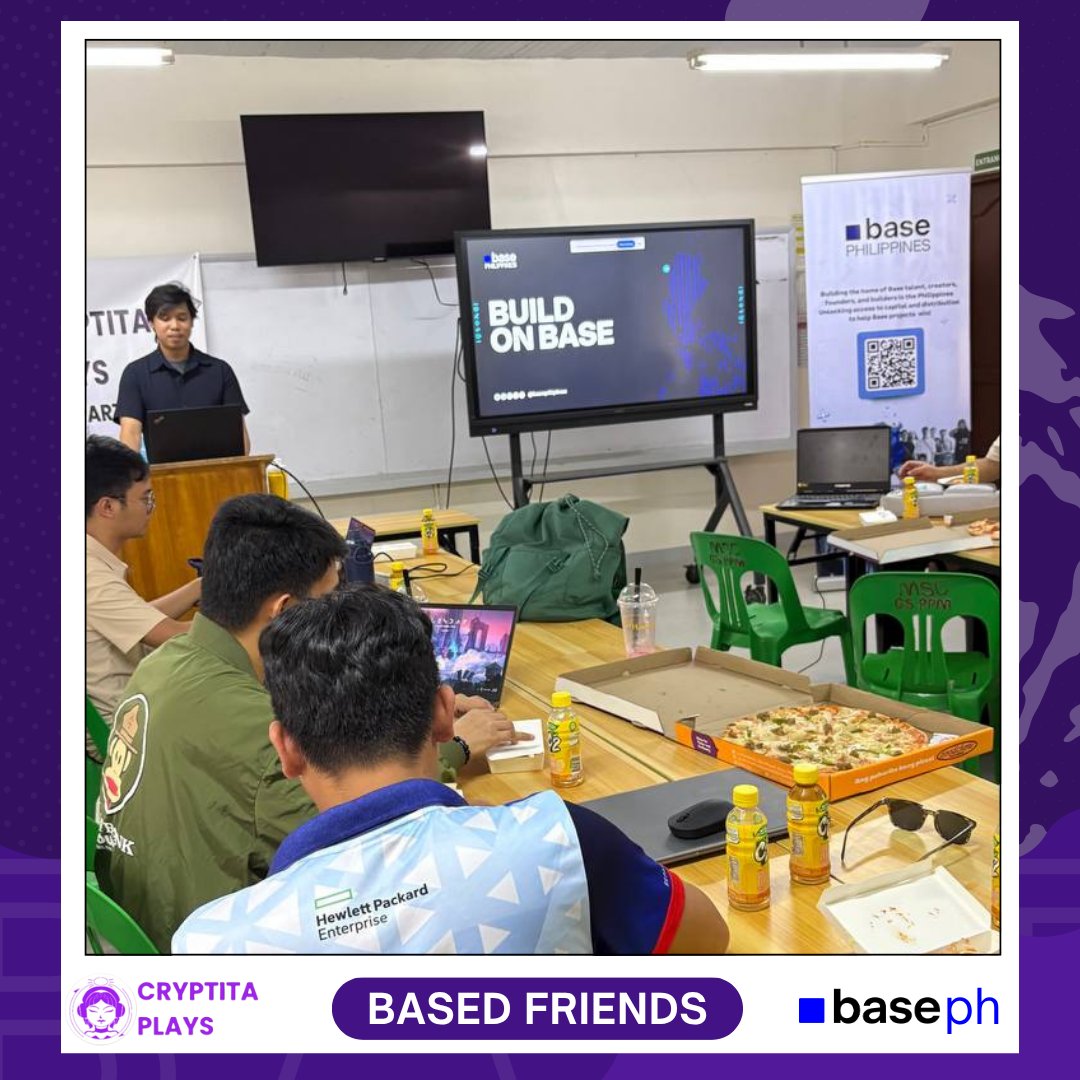 cryptitaplays's tweet photo. The @base energy reached Marinduque! 💙
Shared what Base is all about with MARSU students and faculty — the curiosity and excitement to learn blockchain is truly inspiring! 🚀
#BasePH #BasedFriends #BaseMIMAROPA #BuildOnBase #CryptitaPlays https://t.co/hR4VPCyGnc