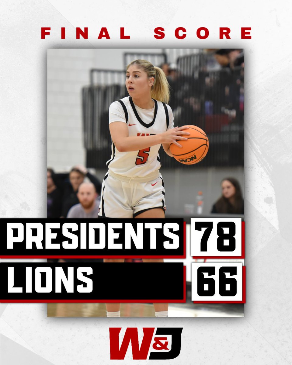 First Game, First Dub! 😎

Riley DeRubbo led the team with 24 points, seven rebounds and four steals!

Four other Presidents finished with double figure points including Marina Grado, Raegan Kadlecik, Stellanie Loutsion and Katie Kovalchick!

#PrezPride