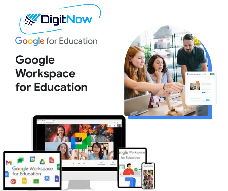 DigitNowMexico's tweet image. Google Workspace Educativo = clases ágiles + administración sencilla + colaboración real en el aula 🎓✨
Ideal para escuelas, universidades y academias.
🌐 digitnow.com.mx | 📩 contacto@digitnow.com.mx

#EducaciónDigital #GoogleWorkspace #DigitNow #EdTech
