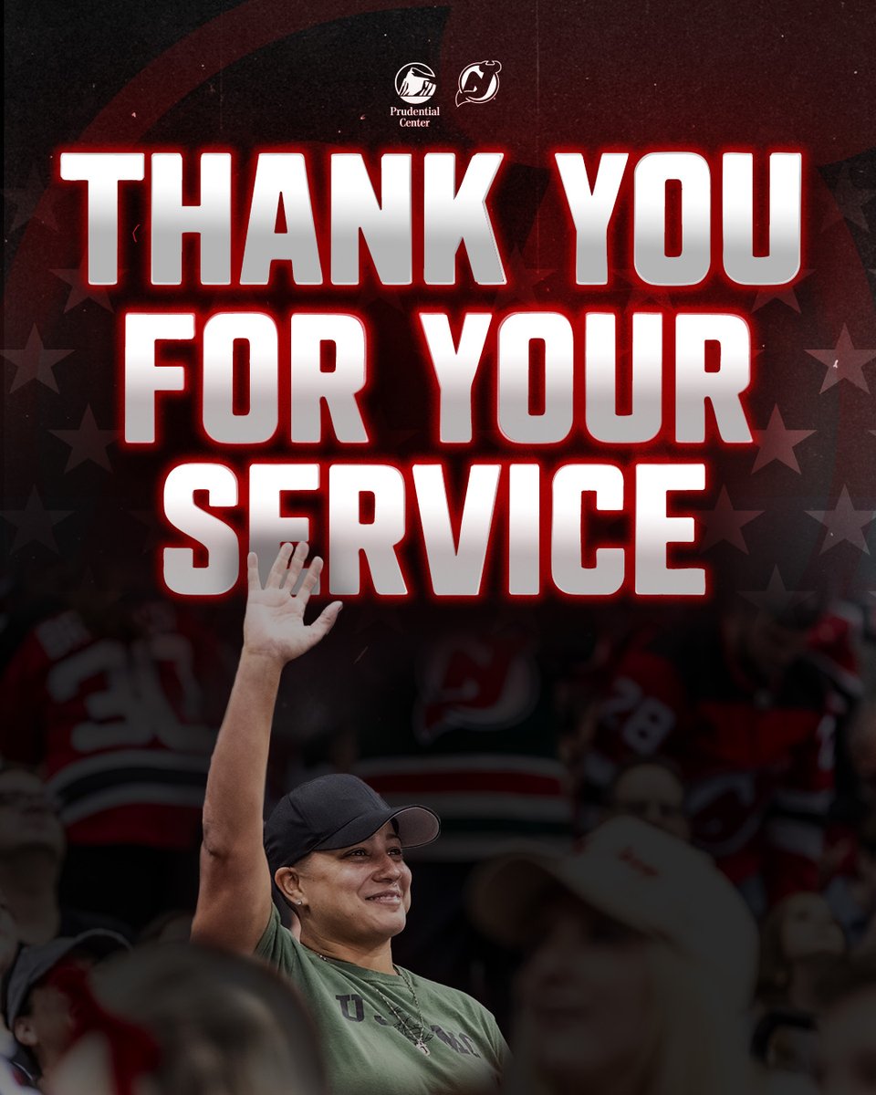Thank you to all those who have served and continue to serve our country.

#NJDevils | <a href="/PruCenter/">Prudential Center</a>
