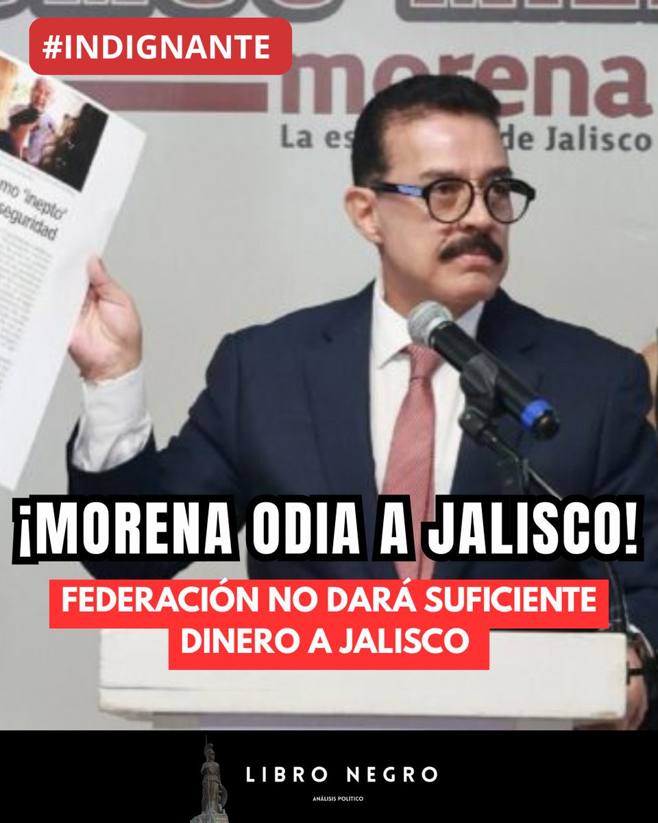Libro_negro_'s tweet image. El senador @DrCarlosLomeli quien ha sido acusado de tener nexos con el Cartel de Sinaloa, respaldó el presupuesto que mandó el Gobierno Federal a Jalisco para 2026.

En 2025 Jalisco recibió 149 MMDP
En 2026 Jalisco recibirá 154 MMDP

Es decir a penas el 0.3% ¡Ni la inflación! 🙄…
