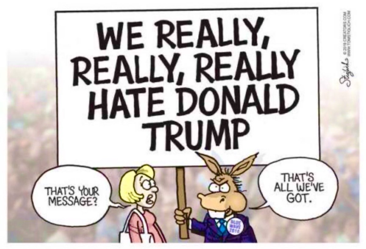 WalterSchw82170's tweet photo. @FrontlinesTPUSA The party of hate because it's all that they have. No plans no ideas just hate https://t.co/iSQJxOlgaI