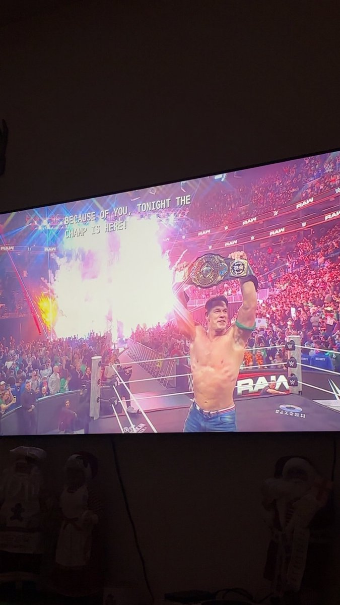 Congrats Mr Cena! Amazing!! I love to see it! GRAND SLAM CHAMP #THANKYOUCENA #WWERaw <a href="/WWE/">WWE</a> <a href="/JohnCena/">John Cena</a> #Goat