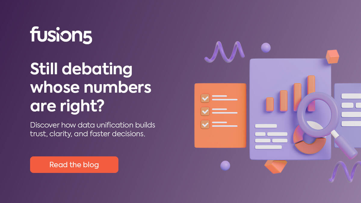 When every team has its own version of the numbers, chaos takes over.

Unify your data into one governed source of truth — so every dashboard, decision, and AI model runs on the same reliable facts.

Turn fragmented data into clarity and confidence 👉 fusion5.com/au/data-and-an…