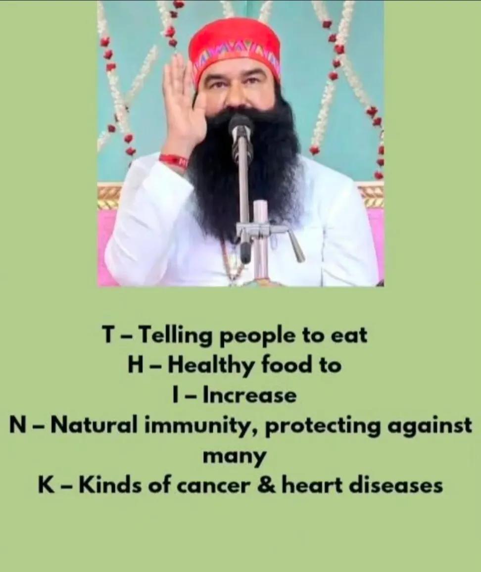 insaa_richa's tweet photo. By adopting healthy eating habits,wecan strengthen our bodies against illness and improve overall wellbeing.SaintGurmeetRamRahimSinghji launched the #THINK campaign.The goal isto encourage people tomake mindful food choices that notonly boost immunity but alsohelp combat diseases https://t.co/kva56mjHXW