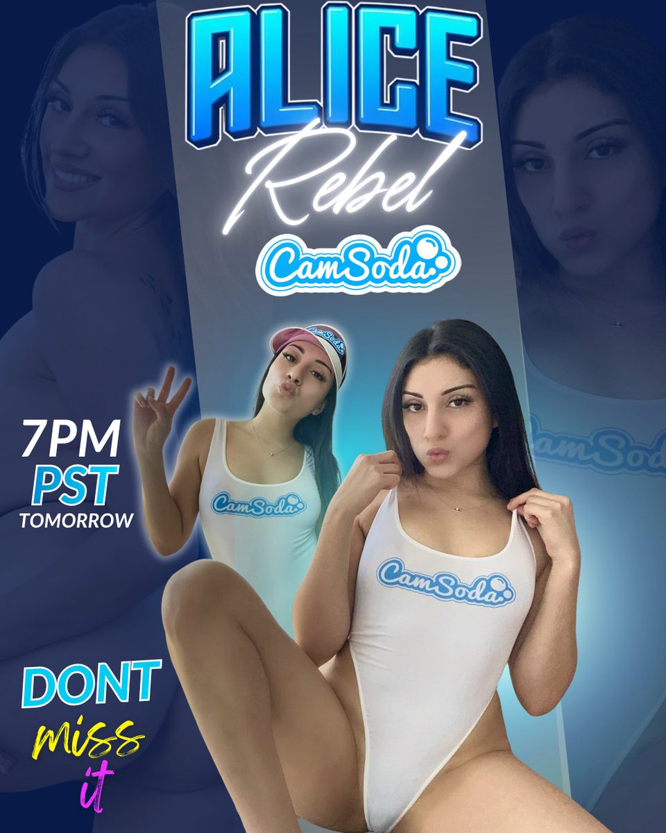 Raza_arts's tweet photo. @AliceRebelxxx
live on CamSoda
π«§ tomorrow at 7pm PST
ALICE REBEL
CAMSODA
#alicerebel #camsoda https://t.co/BdfrgGylkt