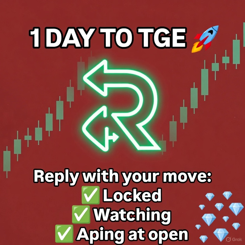 Henry_Huxtle's tweet image. ⏰ 1 day to $REPLY TGE  
I locked $VIRTUAL → veVIRTUAL  
Reply:  
🔒 Locked  
👀 Watching  
💸 Aping at open  
#REPLY @ReplyCorp @virtuals_io