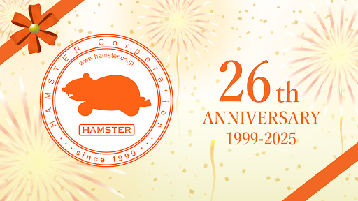 HAMSTER_Corp's tweet image. 株式会社ハムスターは本日26周年を迎えました。

これまで支えていただきましたユーザーのみなさま、関係各社のみなさま、本当にありがとうございました。

27年目も社員一丸となって楽しいゲームをお届けしてまいります。
これからもよろしくお願いいたします。