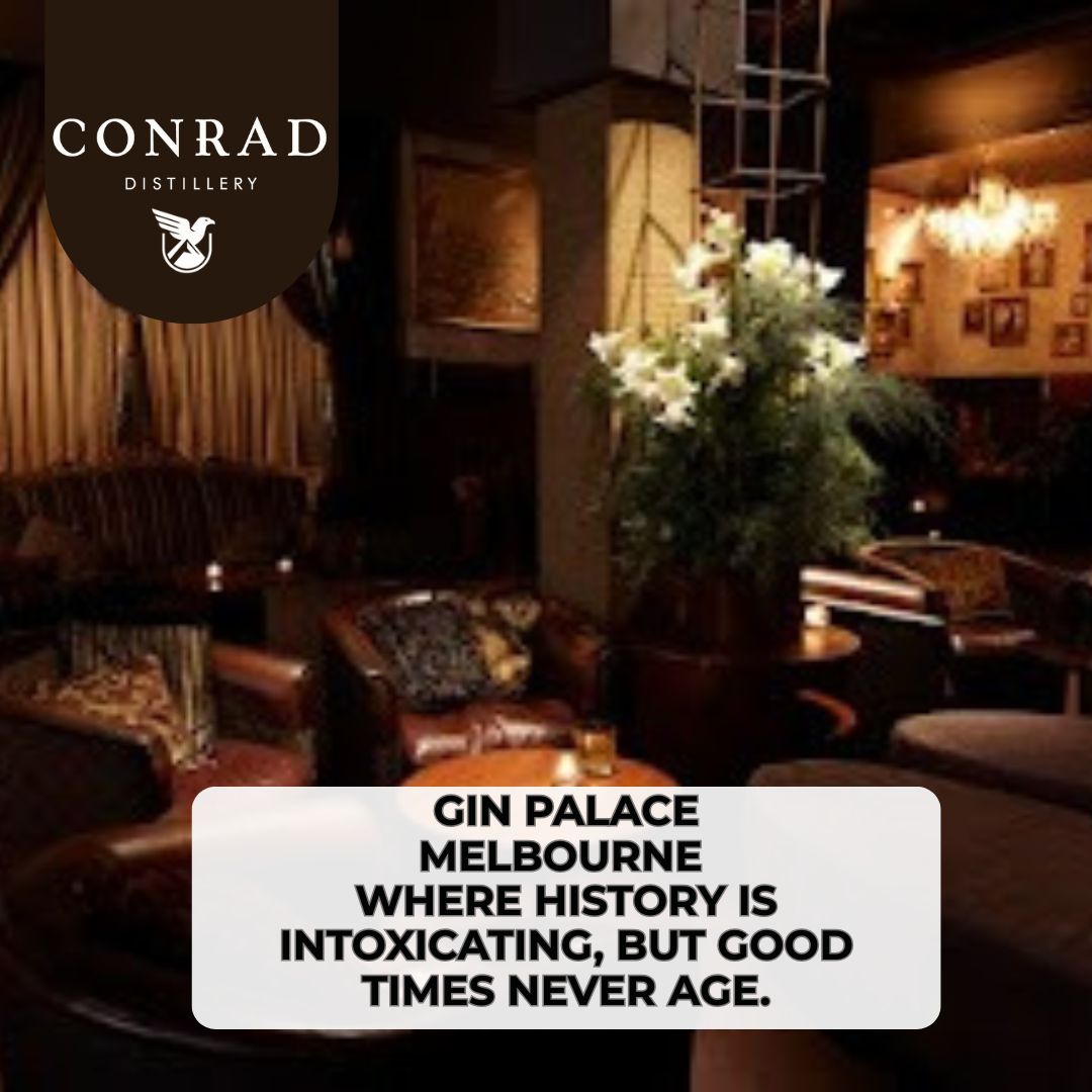 ConradSpirits's tweet image. Discover Melbourne's iconic Gin Palace! 🍸 Once a notorious 19th-century bar, it was reborn in 1997 by Vernon Chalker. Step into a world where martinis &amp;amp; champagne flow nightly. Have you been? #GinPalace #MelbourneBars #conraddistillery