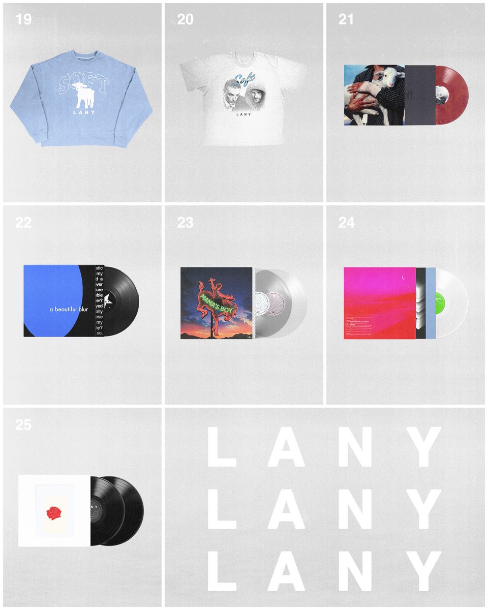 thisisLANY's tweet image. LA! we’re doing a pop up this sunday, november 16. 25 different pieces/items available for purchase including “soft” on vinyl and some classic merch designs re-printed on EMPT, 2 tattoo artists giving LANY tats, and both of us will be there running the checkout counter. doors at…
