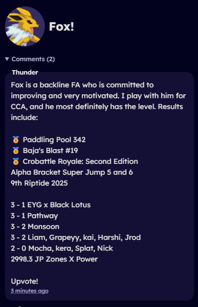 spl_fox's tweet image. Thank you so much @cs_thunder5 for the suggest to +2! I&apos;m always looking for more difficult practice opportunities and this would be an excellent next-step for me.

Consider reposting this, writing a comment on my suggest, or upvoting me next week!!!
