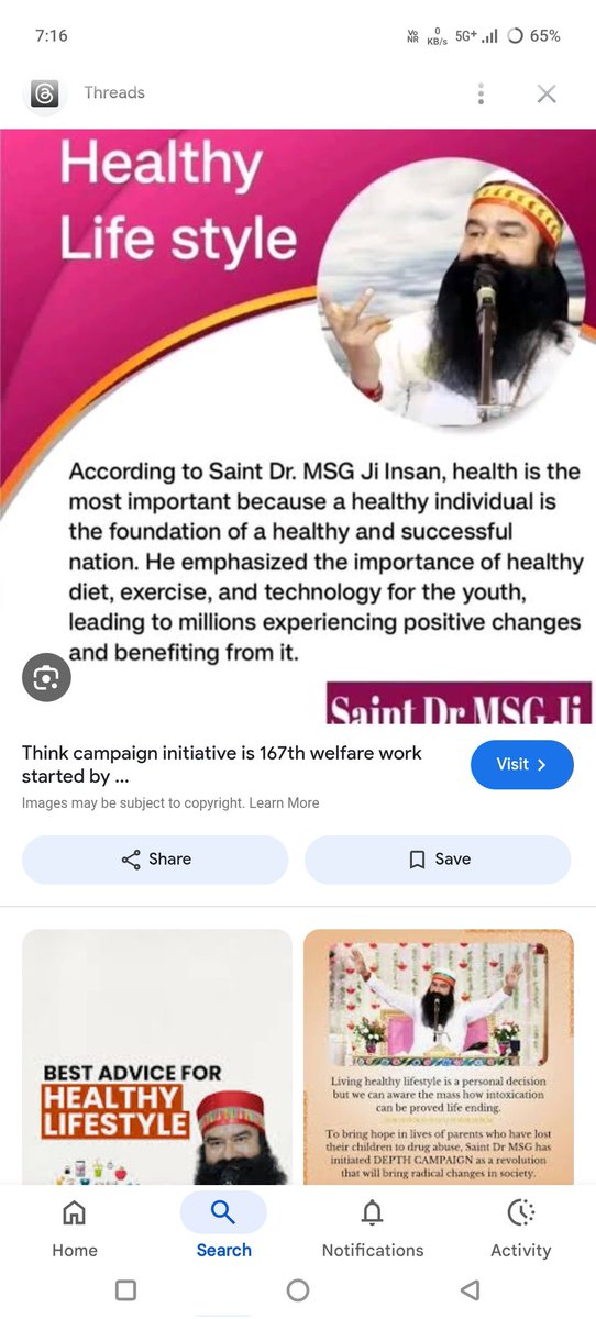 loding32580's tweet image. आज भागदौड़ भरी जिंदगी में लोग अपने सेहत का ख्याल रखना भूल गए है खानपान ग़लत से भयानक रोग लग रहे Saint MSG जी द्वारा #Think मुहिम के तहत लोगों को कैंसर हृदय रोग जैसे रोगों से बचने लिए प्राकृतिक व शुद्ध संतुलित शाकाहारी भोजन लेने की सलाह दी है #THINK 

Saint Gurmeet Ram Rahim Singh