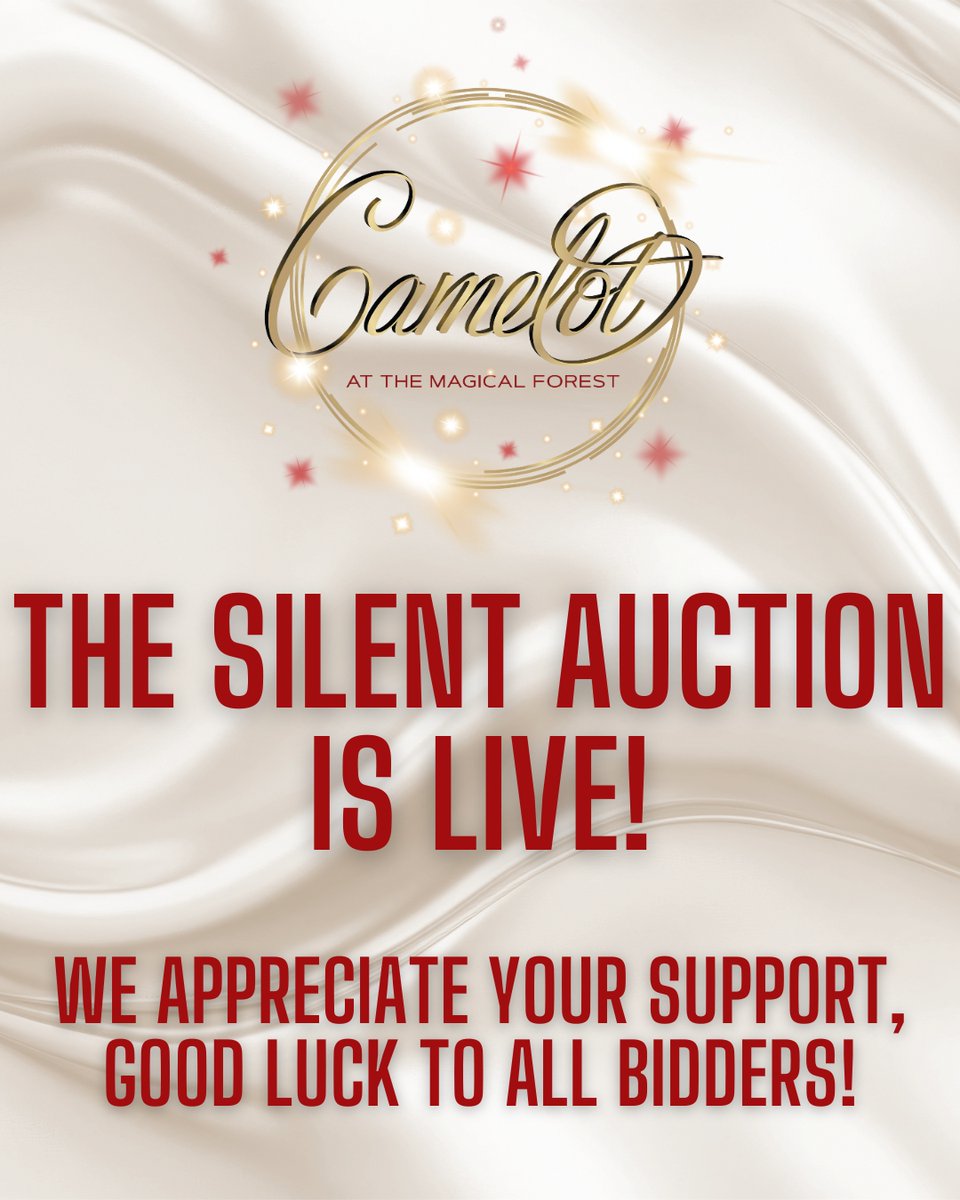 Our annual Camelot gala is only a few days away, which means it’s time to officially open the silent auction to the public!

Visit e.givesmart.com/events/GRf/i/ to see what’s available this year, good luck bidding!

#SilentAuction #OpportunityVillage #OVCommunity