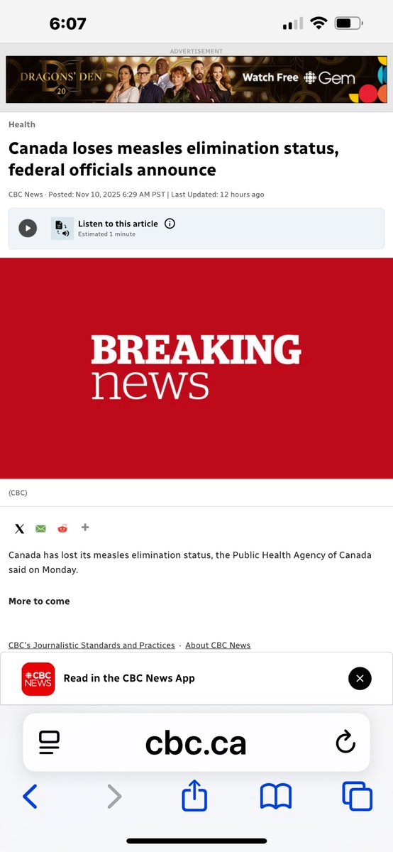 ElaineCarol3's tweet photo. Public Health and mainstream / legacy media:
You failed the people.
“Canada loses measles elimination status, federal officials announce”
#Measles #CanadianFail #CanadianPublicHealthFAIL
https://t.co/k8y7uSEFLb https://t.co/BFPEbAa7An