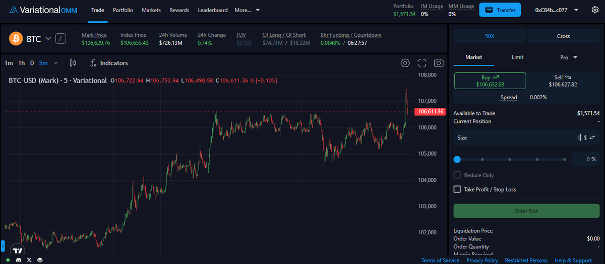 DayyNode's tweet photo. Here's a simple way to make 6-figures with @vooi_io and @variational_io

- Open a long position on Vooi
- Open a short position on Variational (or vice versa)
- Sign up for @cookiedotfun
- Share your Vooi trades and your thoughts on Vooi
- Engage a lot with the Vooi community

What will you get?
- Vooi points airdrop
- Vooi InfoFi in the Cookie campaign
- Potential Variational airdrop (no points yet, but they said coming soon)