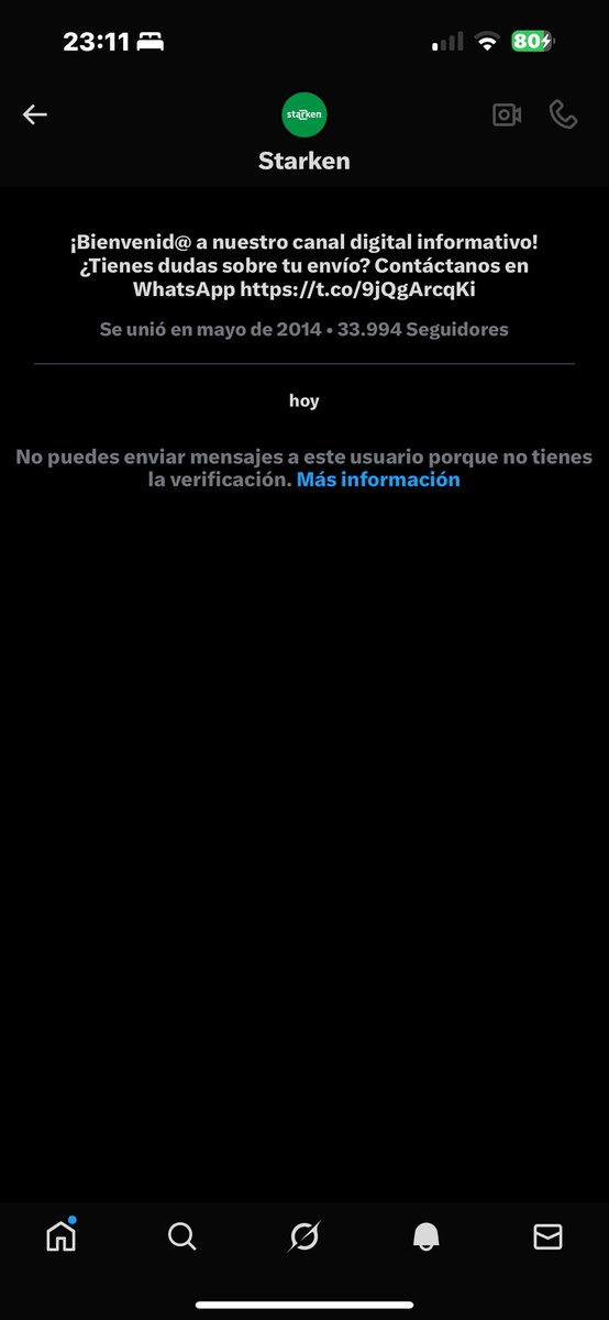 vroau's tweet photo. @StarkenCL No puedo comunicarme por interno, sería ideal tener un contacto directo por teléfono con una persona y no con bots como me ha pasado https://t.co/AOoZsRd2aU