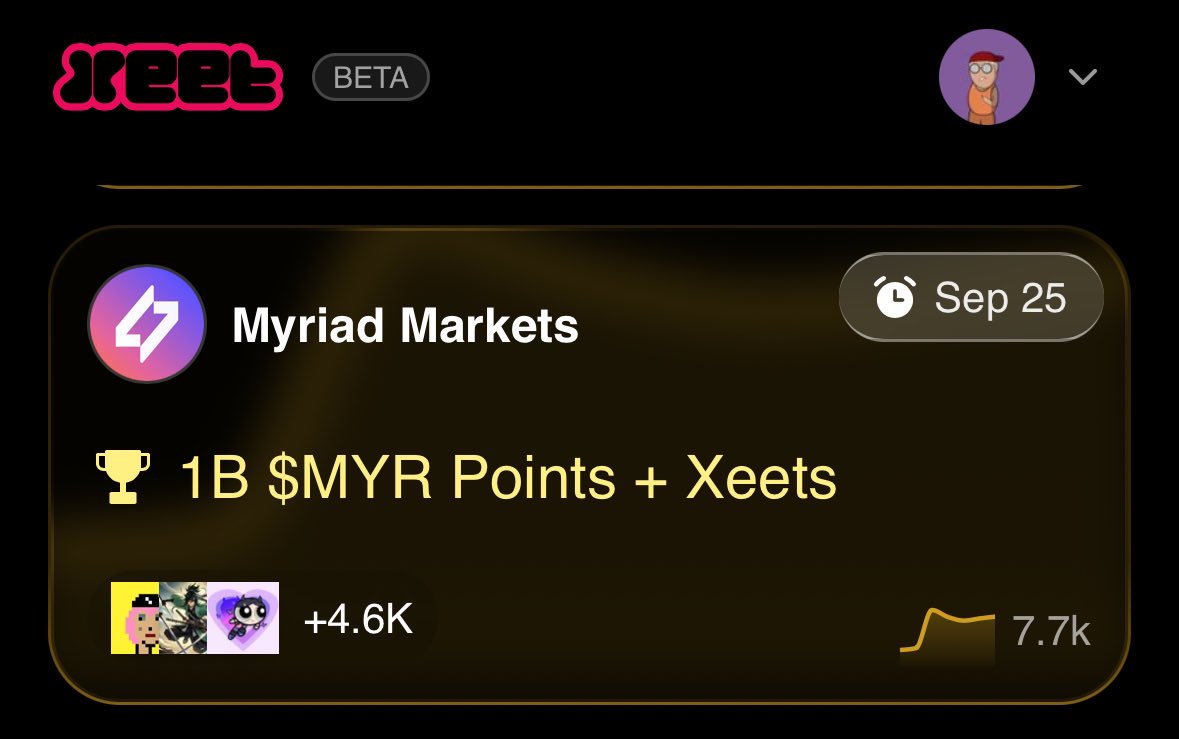 Cooking the next tweet for myriad market, stay tuned