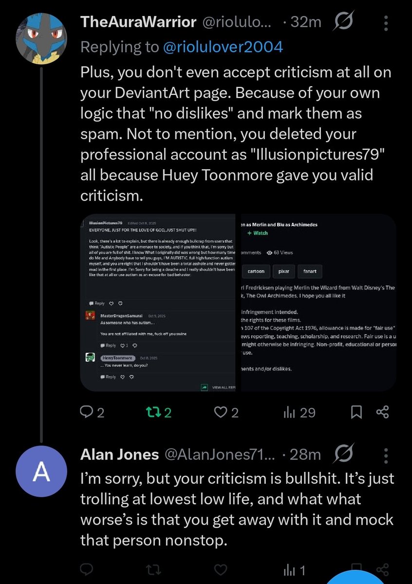 Try again <a href="/AlanJones71289/">Alan Jones</a>. You blocked me on Twitter. Which proves that you're are not a "real man" plus why are you here on the internet flipping me off. Caught lying again?