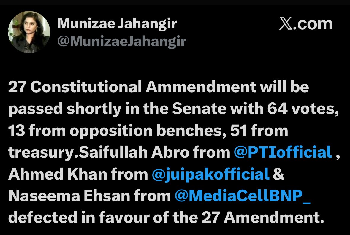 swindler was afraid to mention the actual army-backed groups that assisted in the field marshal’s parliamentary coup  - PPP/PMLN