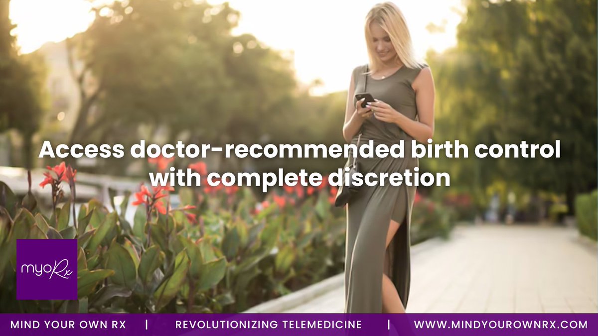 mindyourownrx's tweet photo. Birth control shouldn't be a hassle. 🗓️

Get doctor-recommended oral contraceptives conveniently &amp; discreetly. Renew or start a new prescription from anywhere, on your schedule.

#BirthControl #WomensHealth #DigitalHealth #MindYourOwnRx https://t.co/NUFlIlKqRM