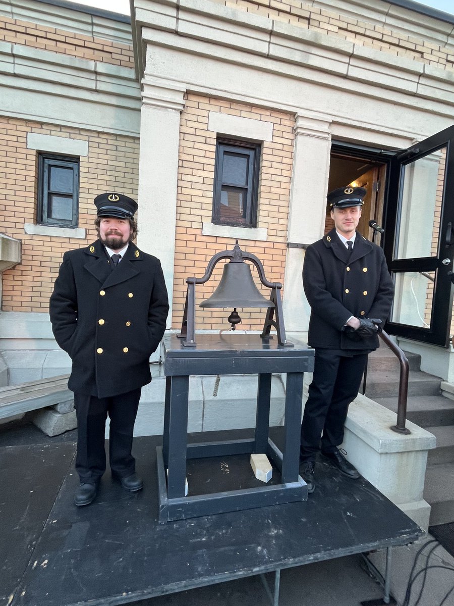RogerForDuluth's tweet image. Solemn honor to participate at Split Rock Lighthouse to commemorate the 50th Anniversary of the wreck of the Edmund Fitzgerald. 

Family of some Fitz sailors were in attendance and rang the bell for their lost loved ones.

&quot;Oh God, the sea is so great and my boat is so small.&quot;