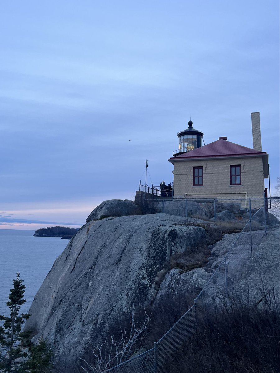 RogerForDuluth's tweet image. Solemn honor to participate at Split Rock Lighthouse to commemorate the 50th Anniversary of the wreck of the Edmund Fitzgerald. 

Family of some Fitz sailors were in attendance and rang the bell for their lost loved ones.

&quot;Oh God, the sea is so great and my boat is so small.&quot;