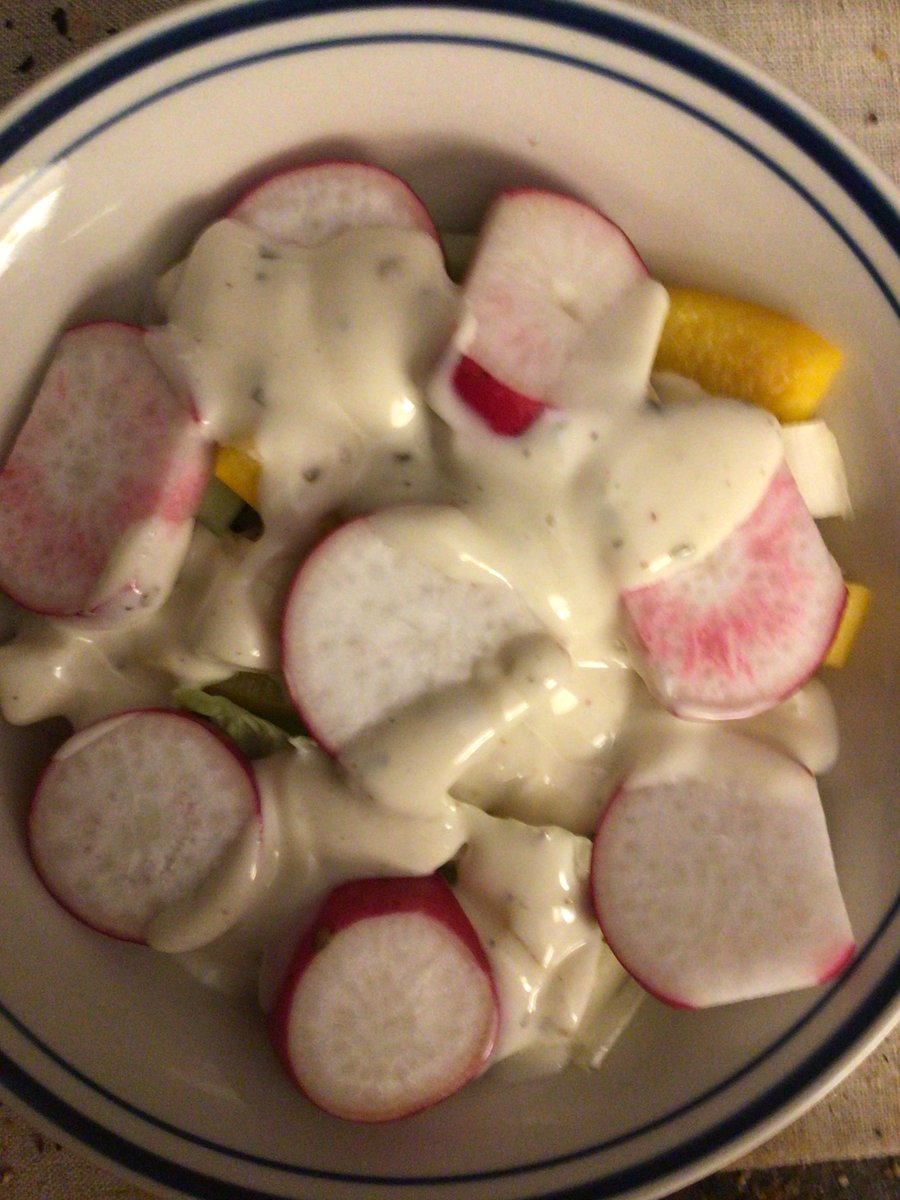 Self care for me tonight is another nice supper:  port wine and mushroom pork chop, a Yukon gold potato and a garden salad.  Also having a nice bottle of Cabernet Sauvignon, some chocolate ice cream and a brownie.