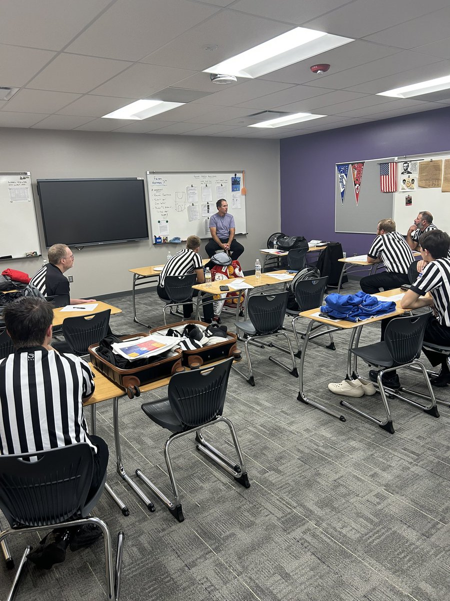 And Saturday morning he was at one of our basketball clinics learning more about officiating. He did an outstanding job. It was very apparent he had officiated before. 

And not a word about the numbers he put up on the gridiron just a few hours before.

What a stud.