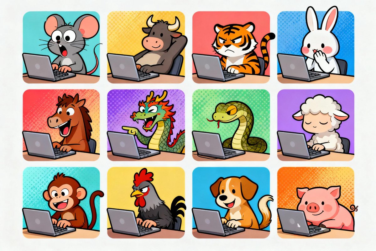 12ChineseZodiac's tweet image. 🐉 Loong — Builds a kingdom with it
🐀 Rat — Hacks the system
🐰 Rabbit — Uses it to write love letters
🐯 Tiger — Argues with it
Which one are you? 😂
#CZCC #ZodiacMeme #AIHumor
