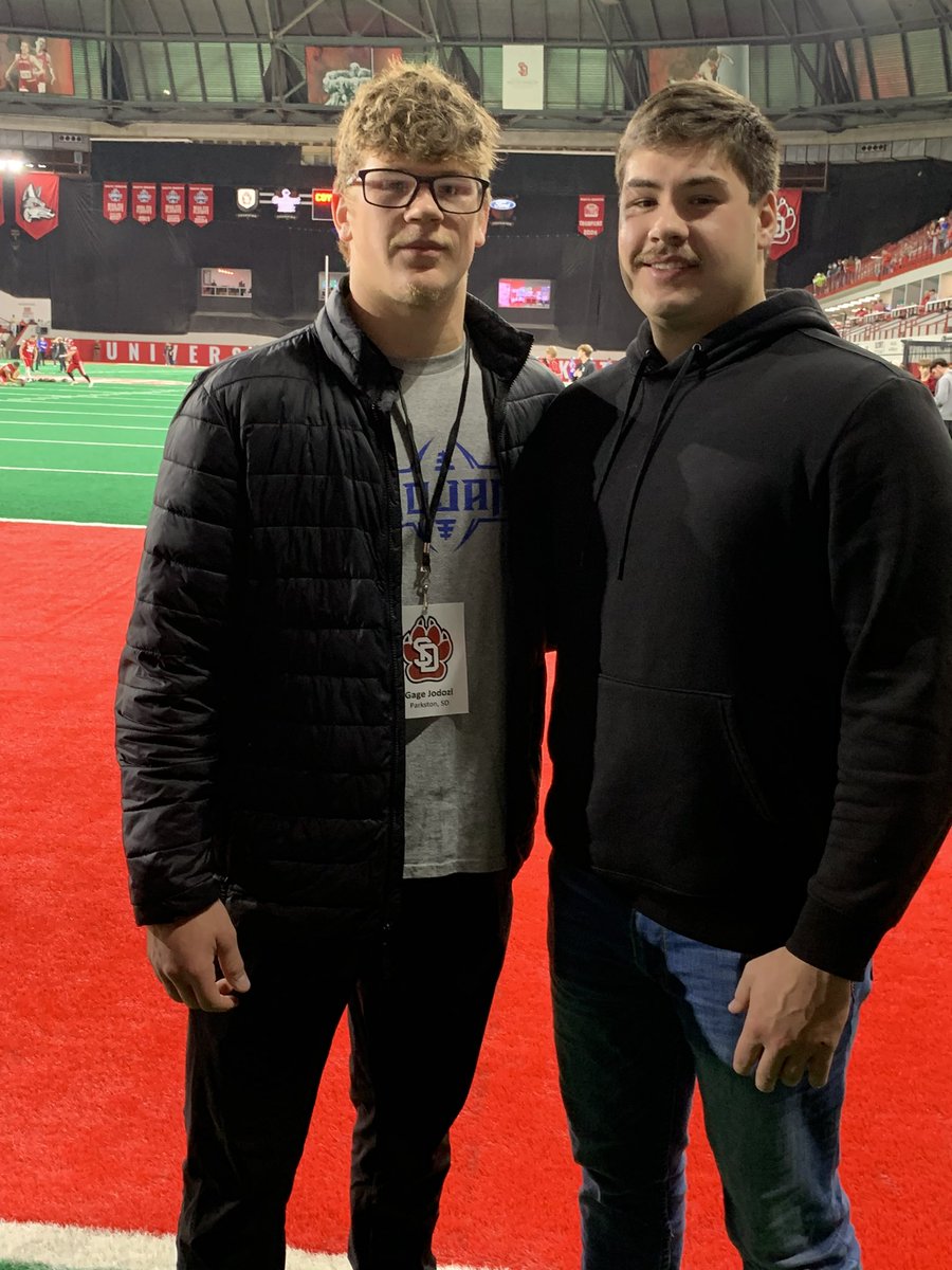 Thank you <a href="/CoachFinley_/">Will Finley</a> for the gameday experience on Saturday! It was a great atmosphere and a great way to learn about USD football!!
<a href="/The_Coach_Fish/">Fish</a> 
<a href="/NWahlScouting/">Nate Wahl</a>
